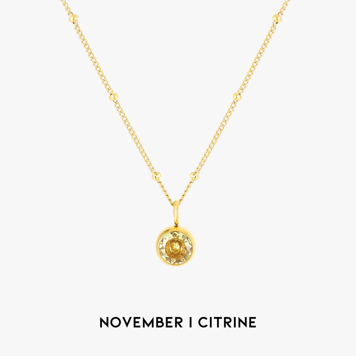 Birth Month Stone Necklace