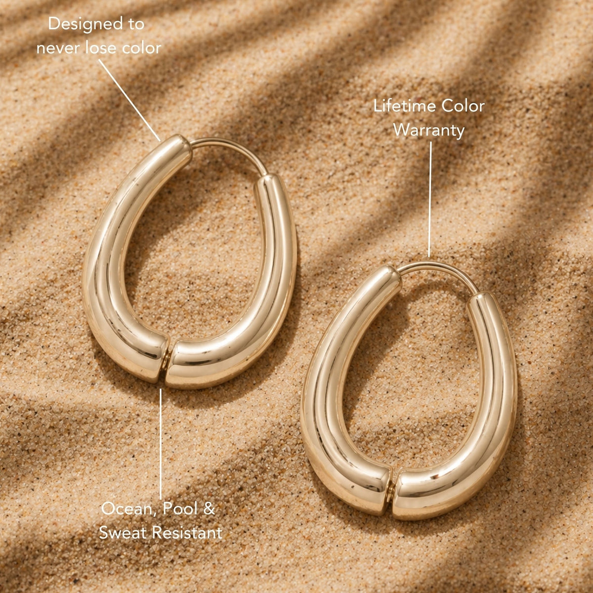 Polished Teardrop Earrings