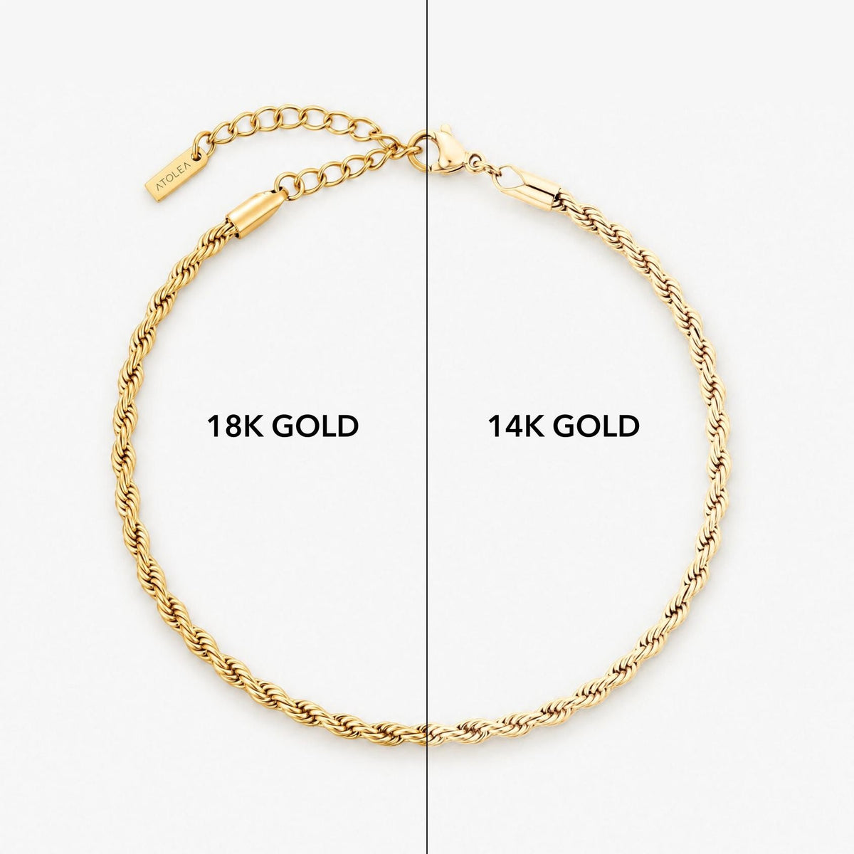 Twisted Rope Chain Bracelet