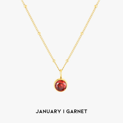 Birth Month Stone Necklace