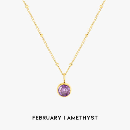 Birth Month Stone Necklace