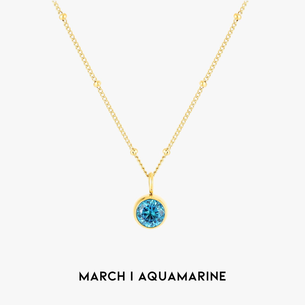 Birth Month Stone Necklace