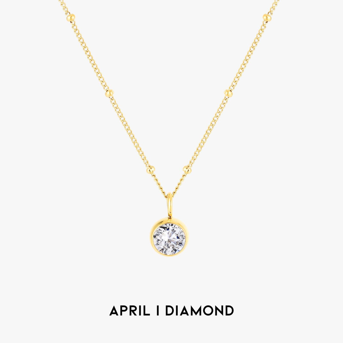 Birth Month Stone Necklace