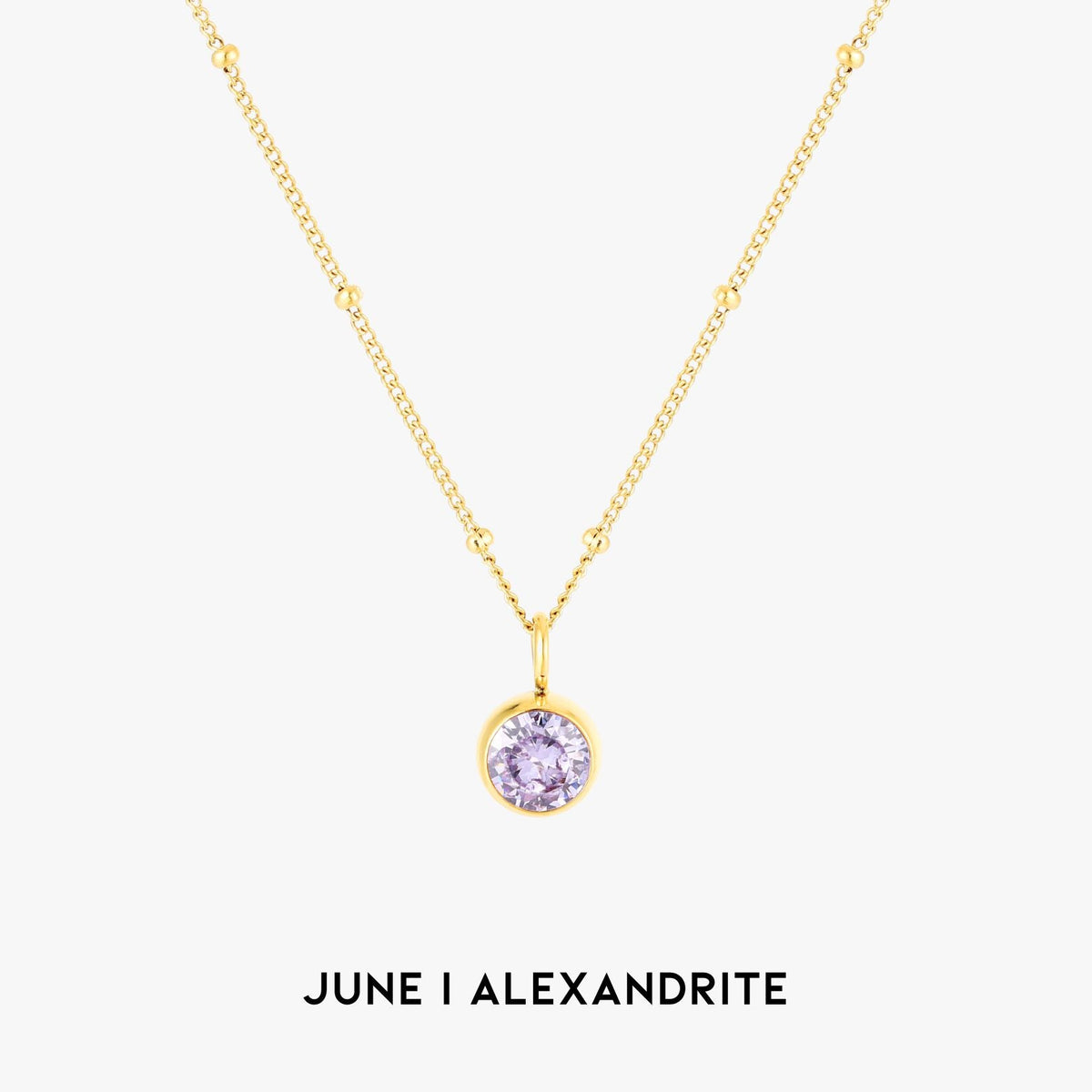 Birth Month Stone Necklace