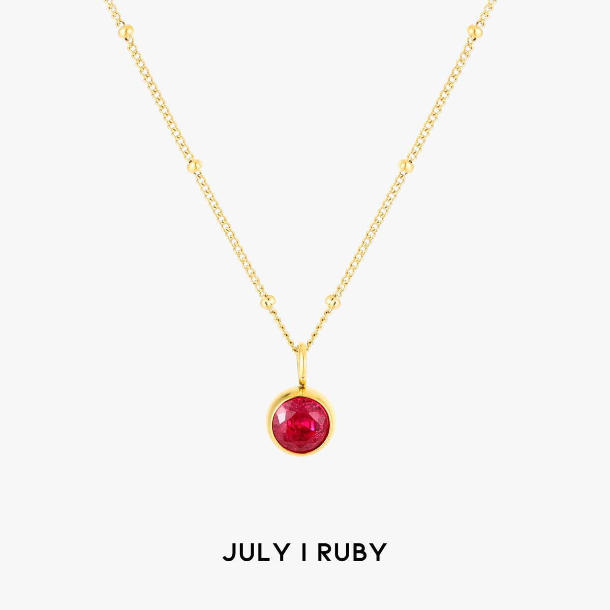 Birth Month Stone Necklace