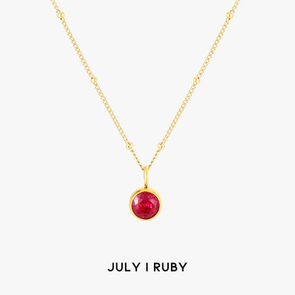 Birth Month Stone Necklace