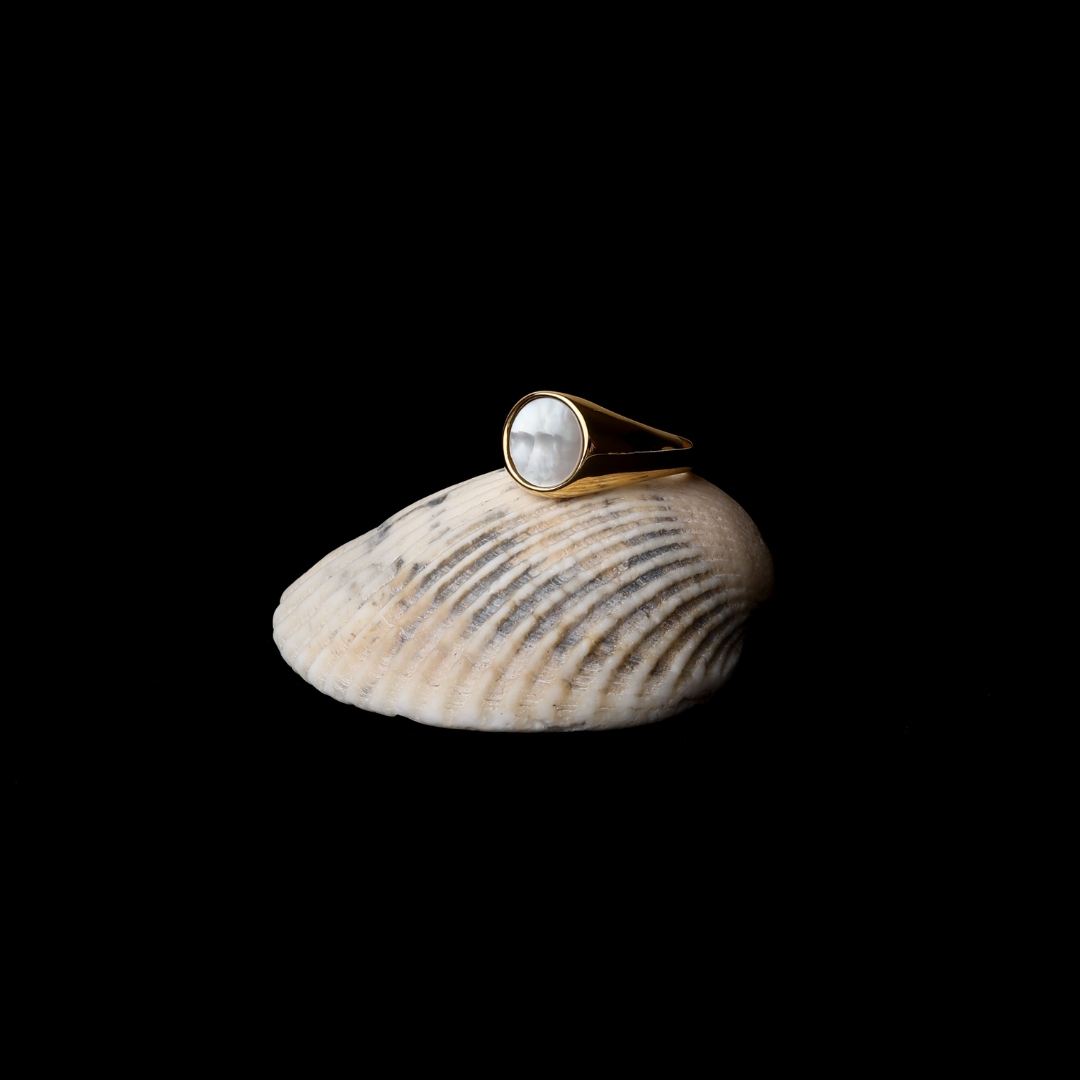 Iridescent Mother-of-Pearl Ring