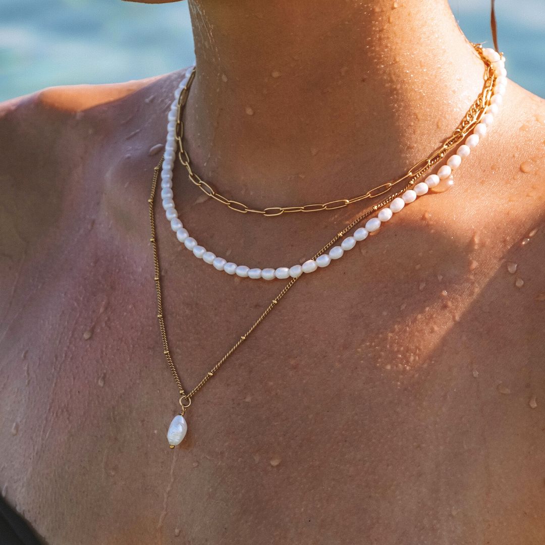 Single Baroque Pearl Necklace