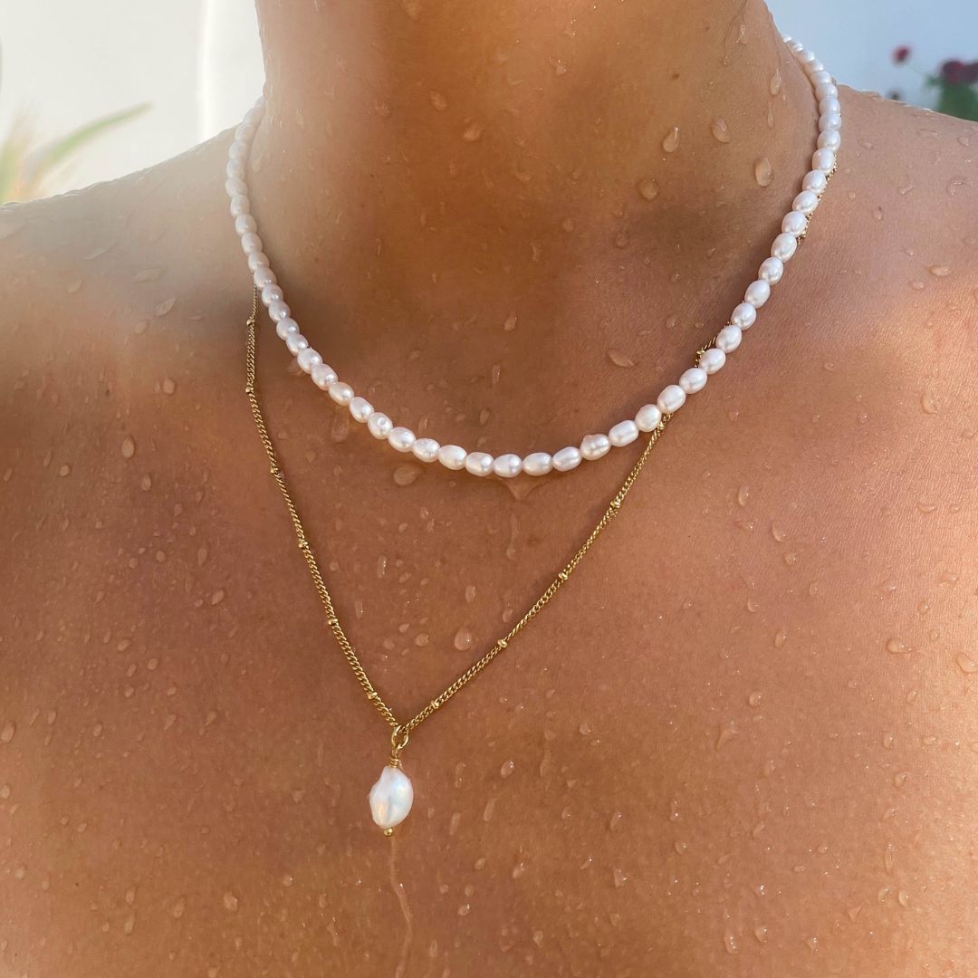Single Baroque Pearl Necklace