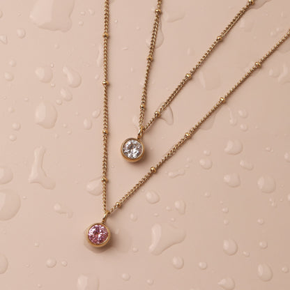 Birth Month Stone Necklace