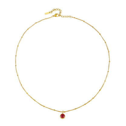 Birth Month Stone Necklace