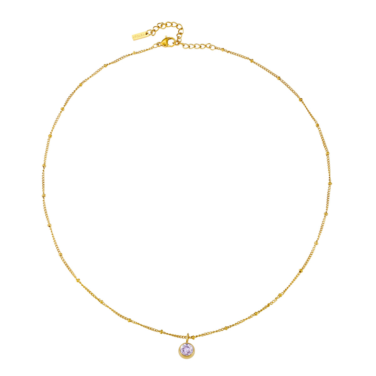 Birth Month Stone Necklace