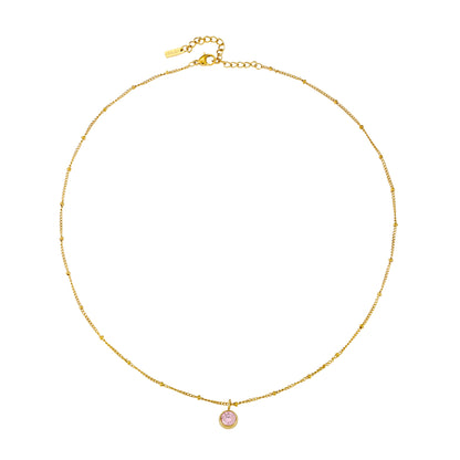 Birth Month Stone Necklace