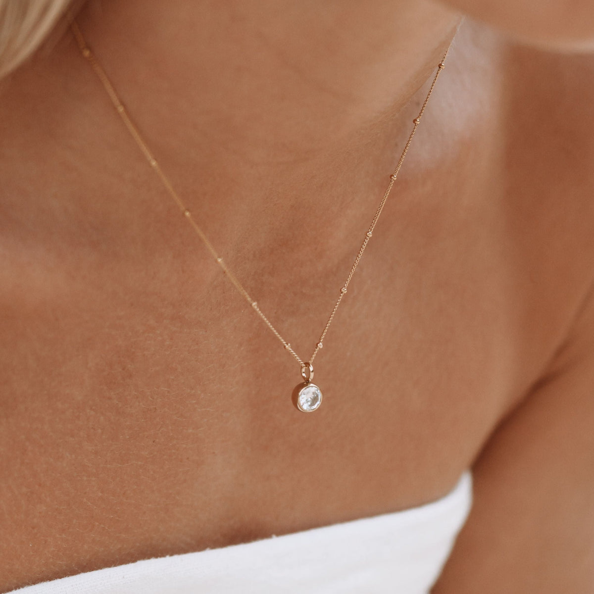 Birth Month Stone Necklace