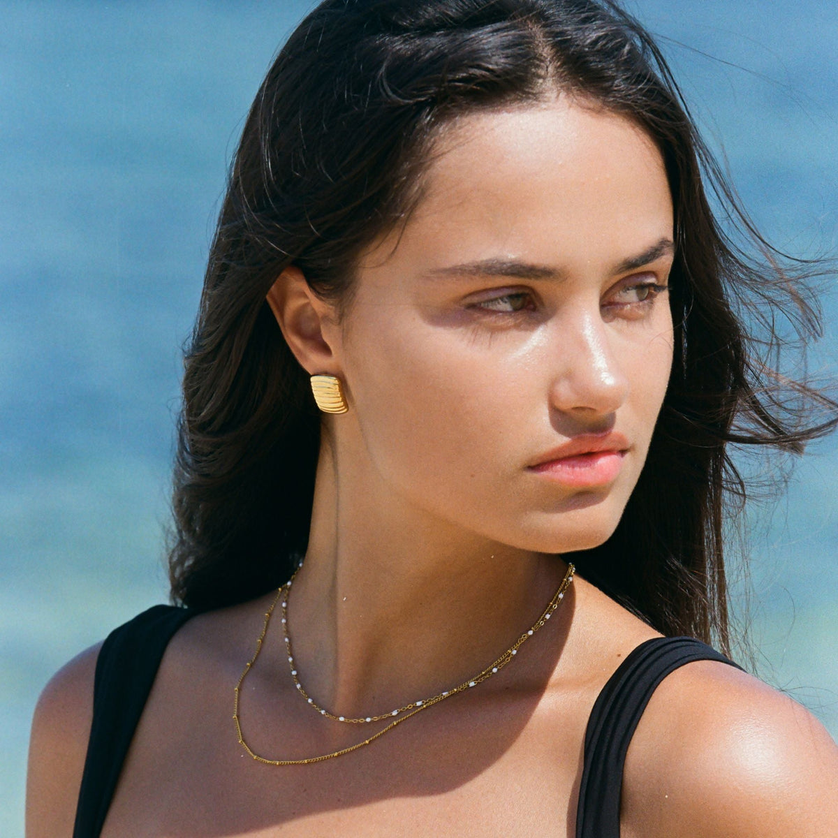 Double Strand Enamel Bead Choker