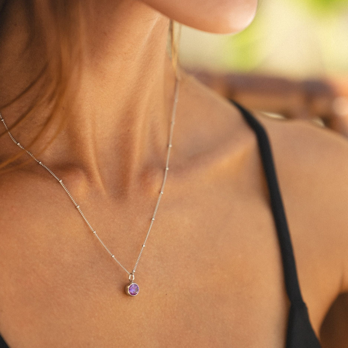 Birth Month Stone Necklace