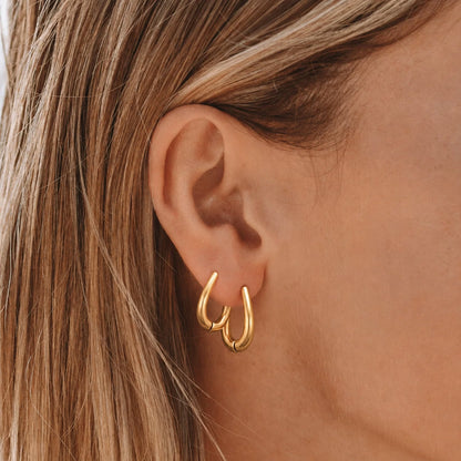 Polished Teardrop Earrings