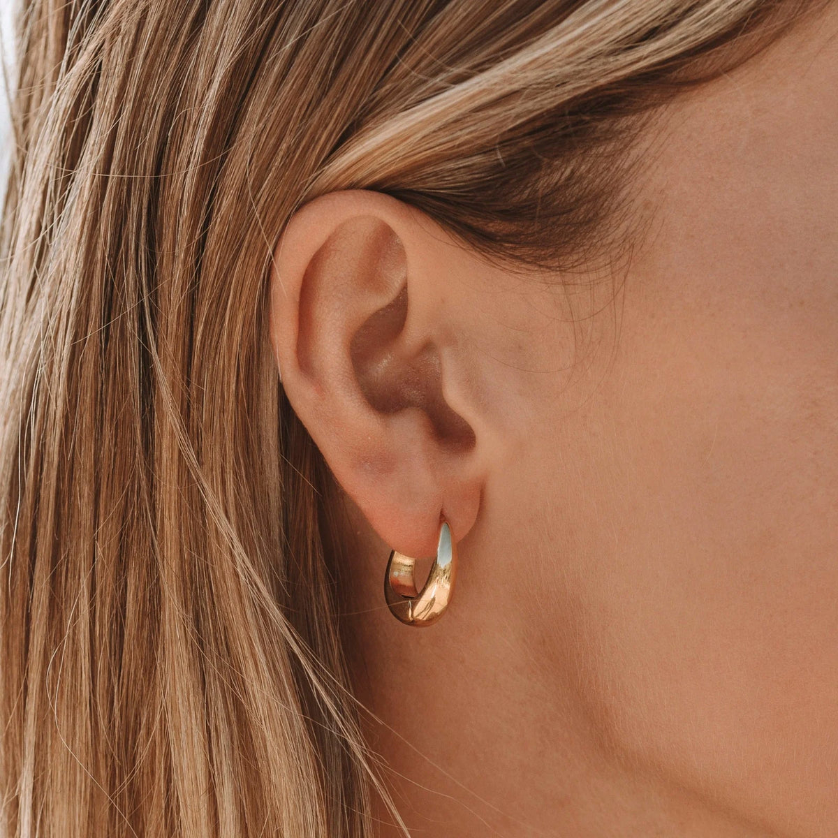 Polished Teardrop Earrings