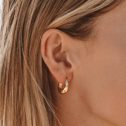 Polished Teardrop Earrings