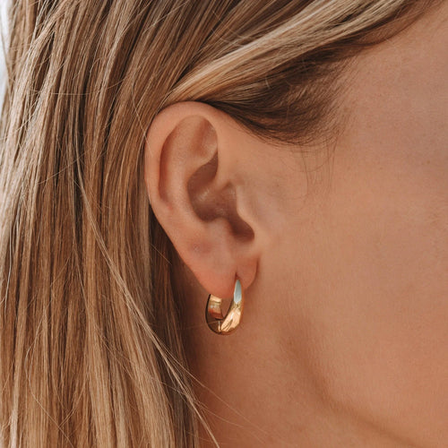 Polished Teardrop Earrings