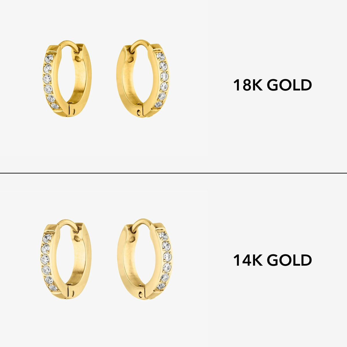 Pavé Sparkle Mini Hoops