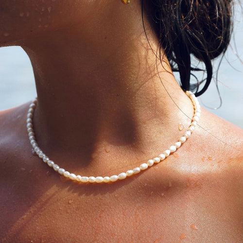 Hand-Strung Pearl Choker