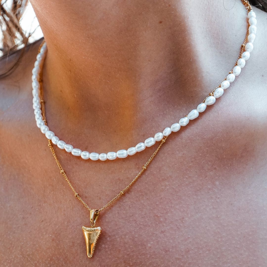 Hand-Strung Pearl Choker