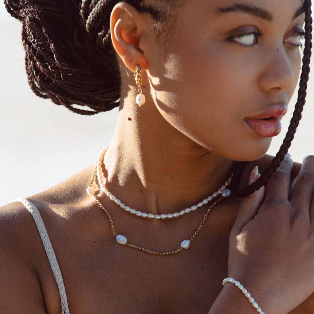 Hand-Strung Pearl Choker