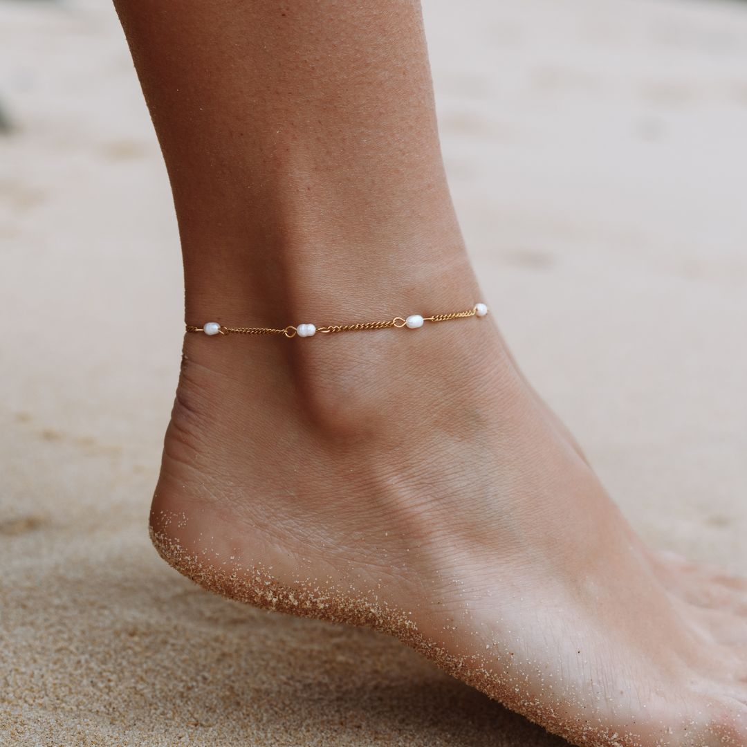 Seaside Pearl Anklet