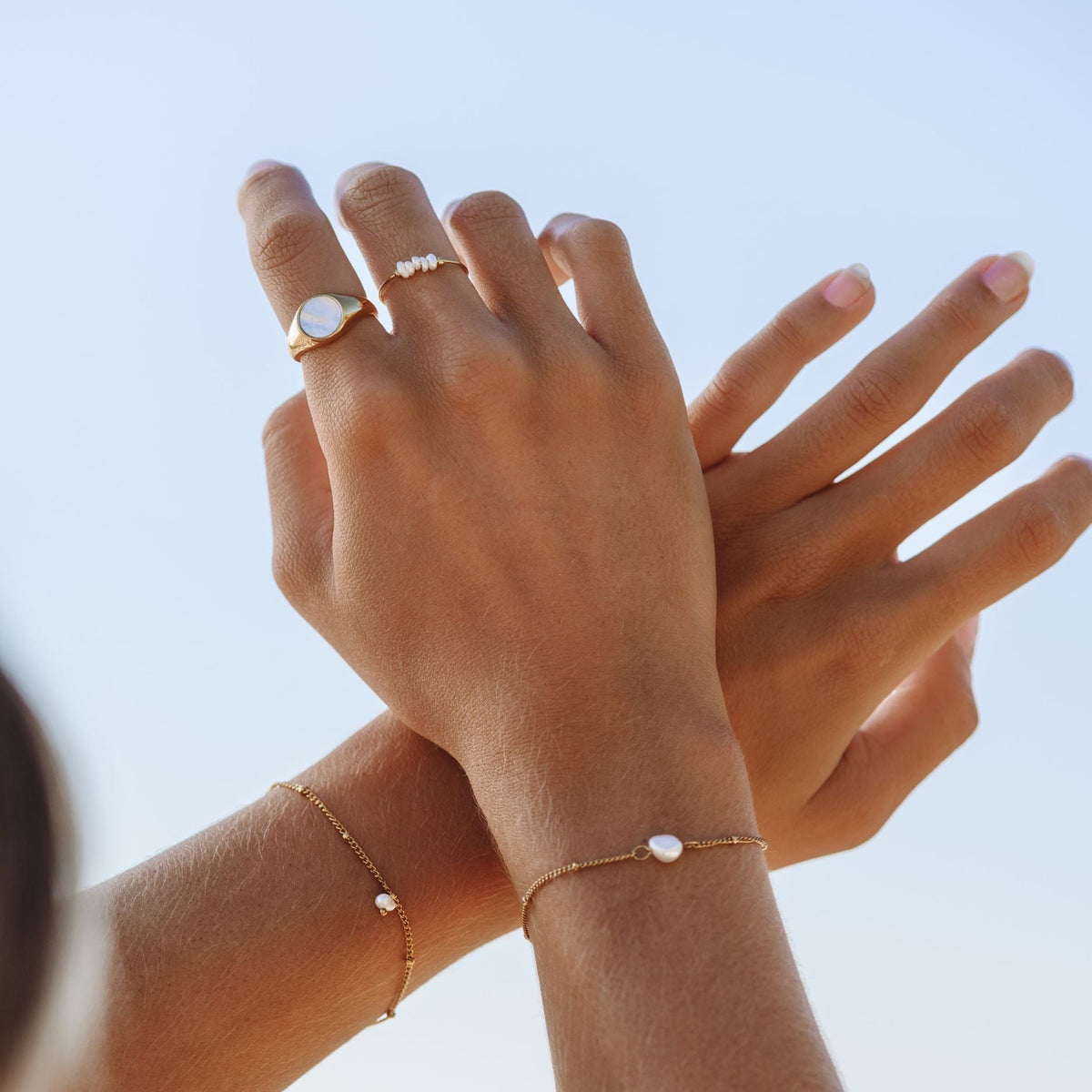 Five Pearl Row Ring