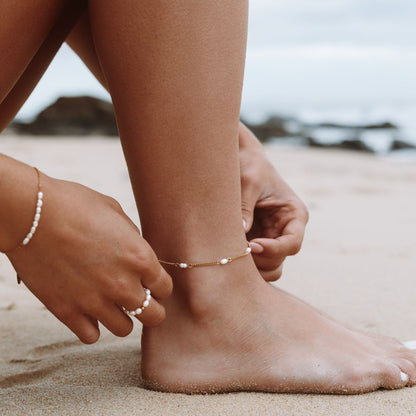 Seaside Pearl Anklet