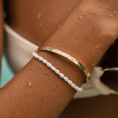 Sunlit Hammered Cuff
