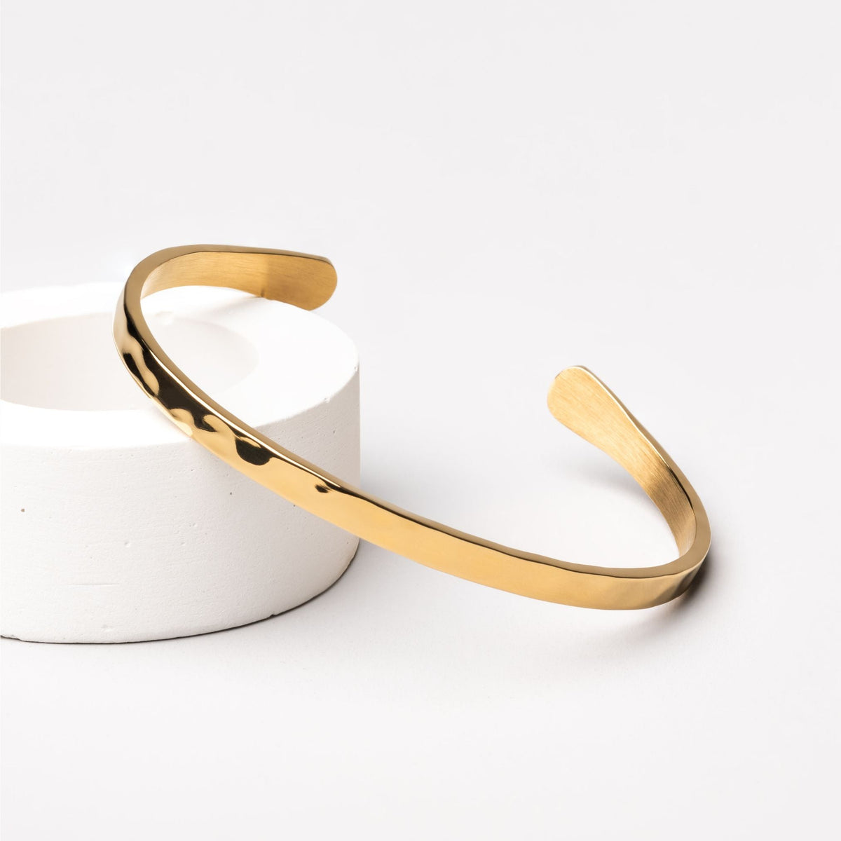 Sunlit Hammered Cuff
