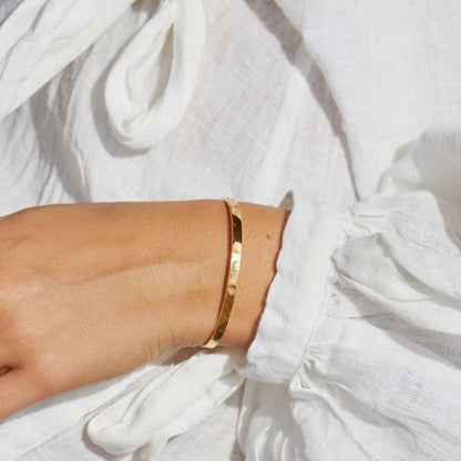 Sunlit Hammered Cuff
