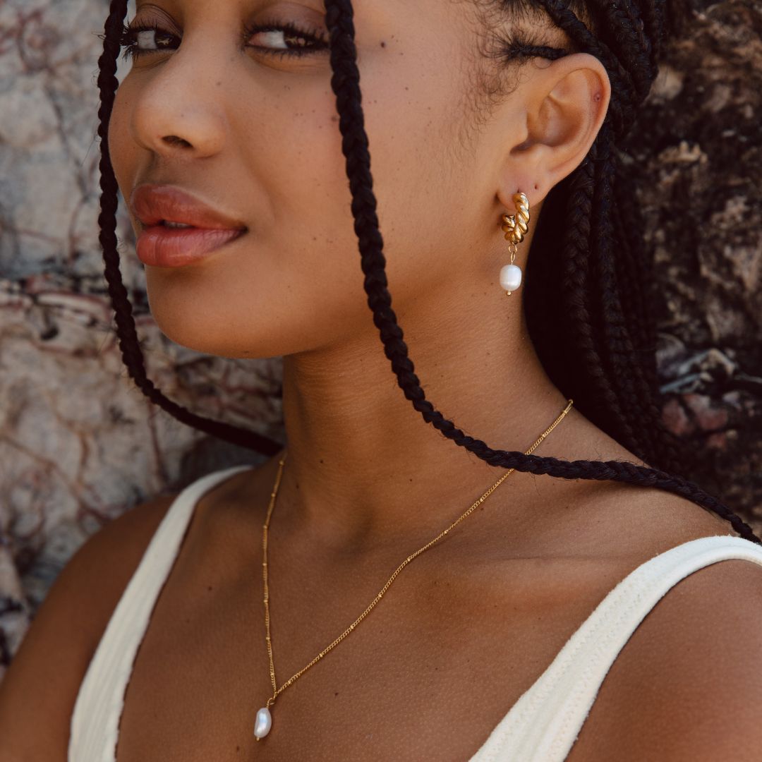 Single Baroque Pearl Necklace