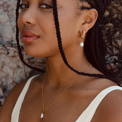 Single Baroque Pearl Necklace