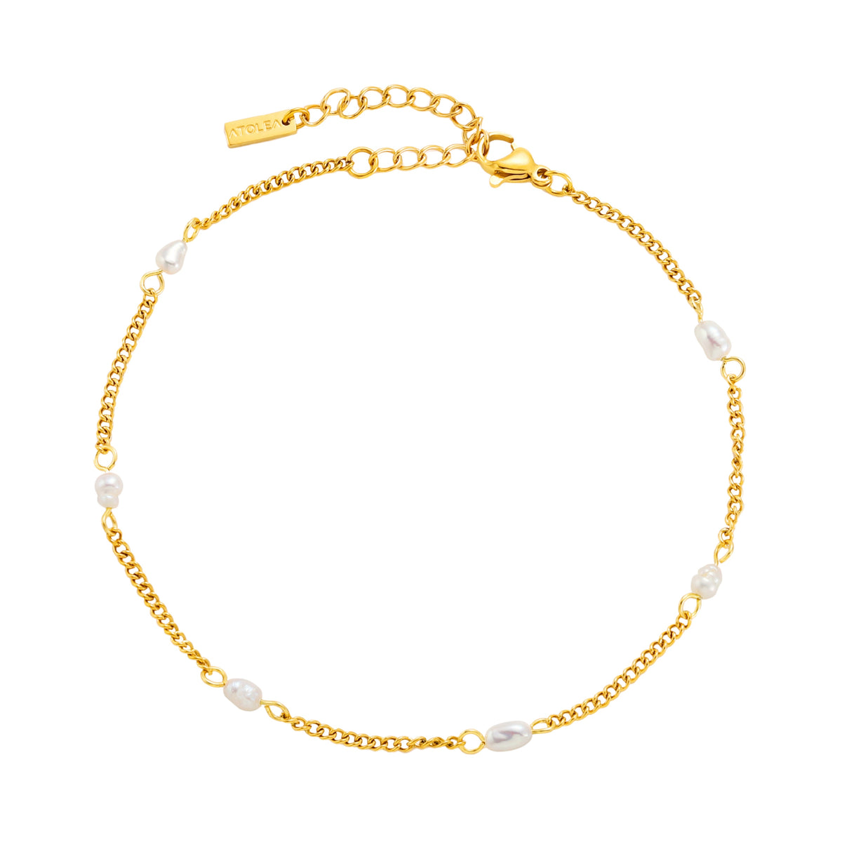 Dainty Pearl Station Bracelet