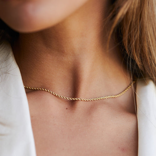Twisted Rope Chain Choker