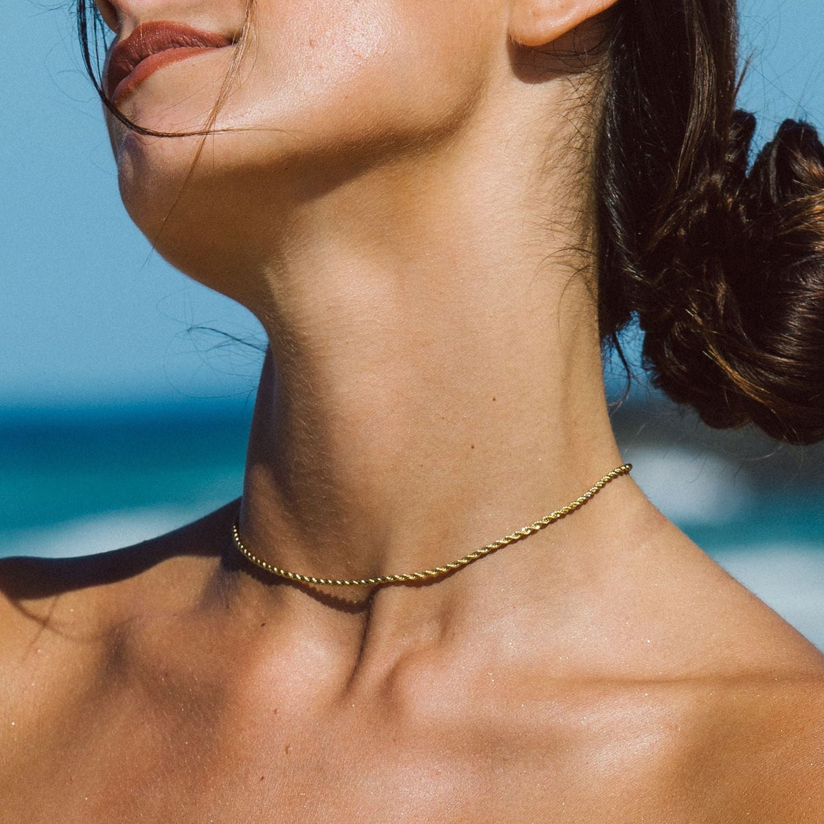 Twisted Rope Chain Choker