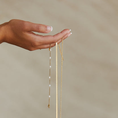 Dainty Pearl Station Bracelet