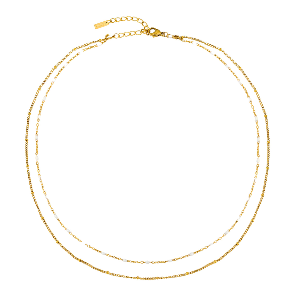 Double Strand Enamel Bead Choker