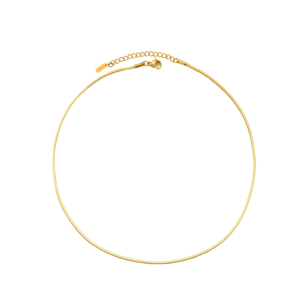 Sleek Snake Chain Choker