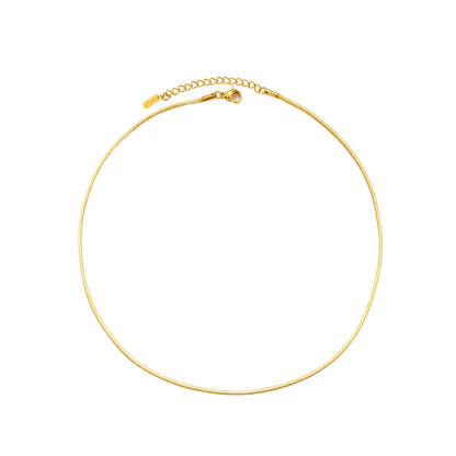 Sleek Snake Chain Choker