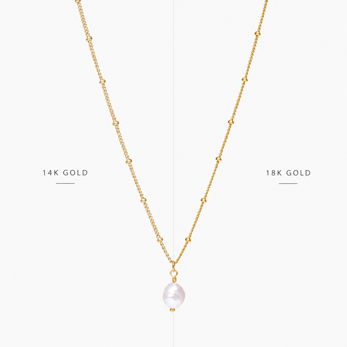 Single Baroque Pearl Necklace