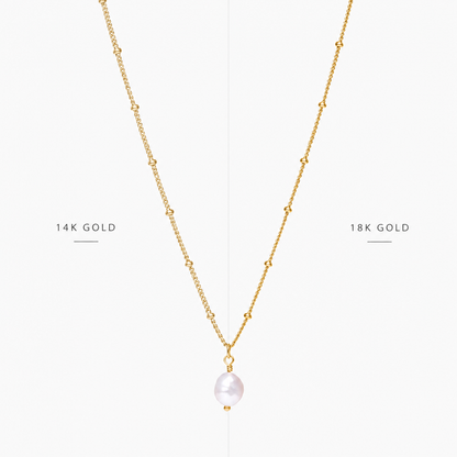 Single Baroque Pearl Necklace