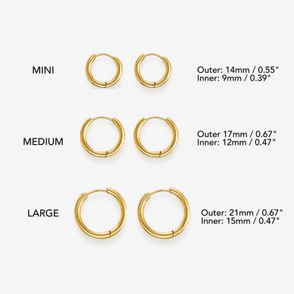 Everyday Polished Hoops