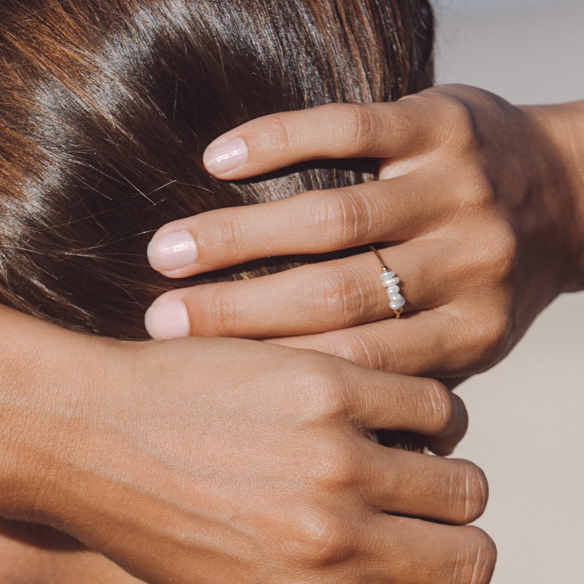 Five Pearl Row Ring