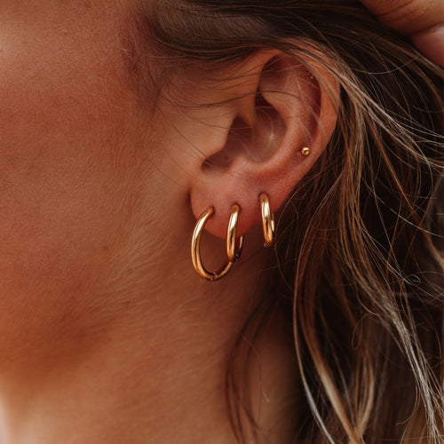 Everyday Polished Hoops