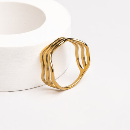 Triple Wave Ring
