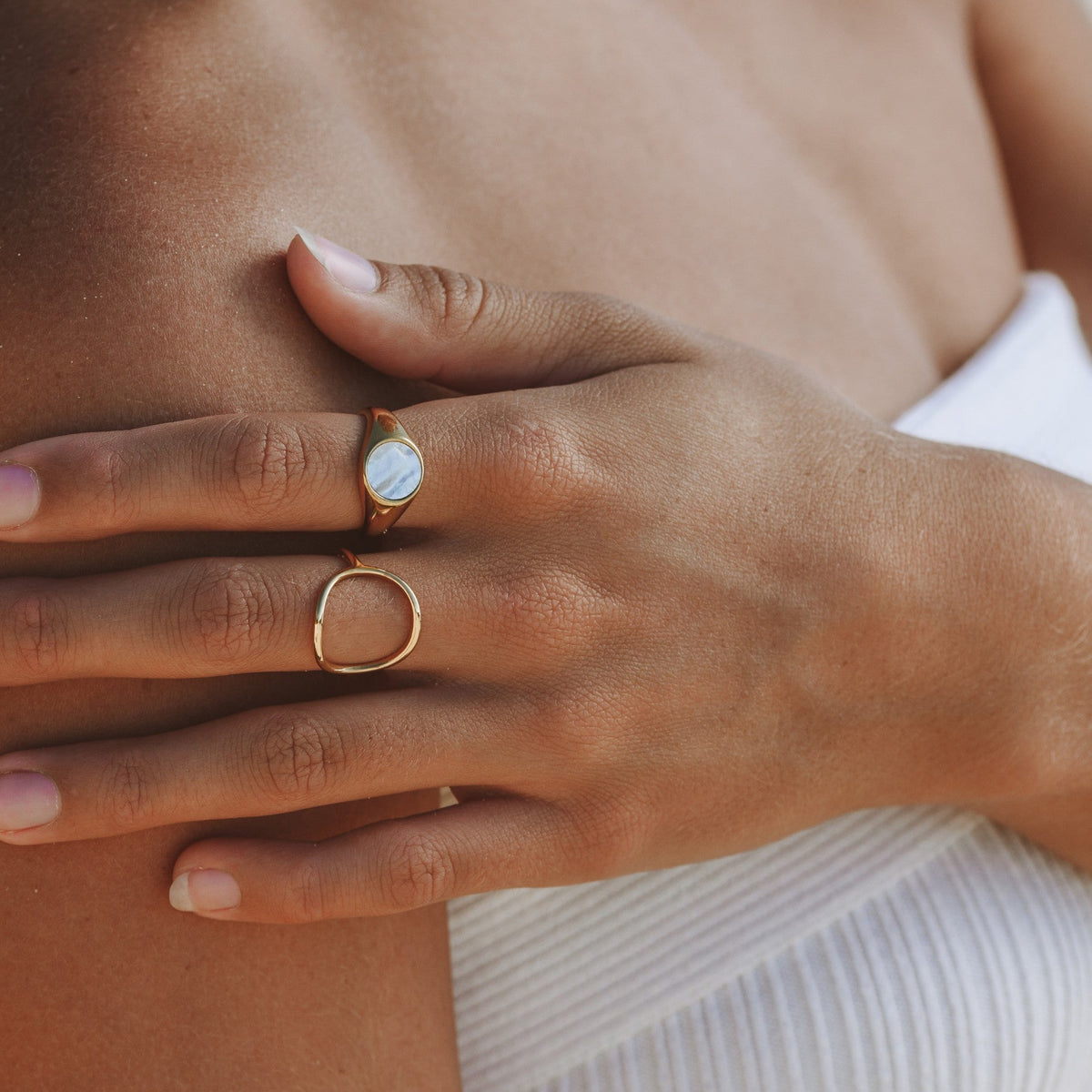 Minimal Oval Dome Ring